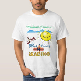 ¡DIVERTIDO! Vino y lectura - Camiseta de previsión