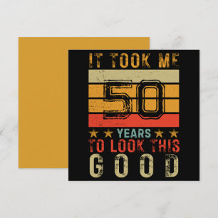 Divertido vintage personalizado número 50 cumpleañ