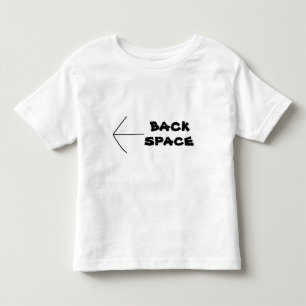 Divertido Web Lingo BACK SPACE Tee n Camisetas
