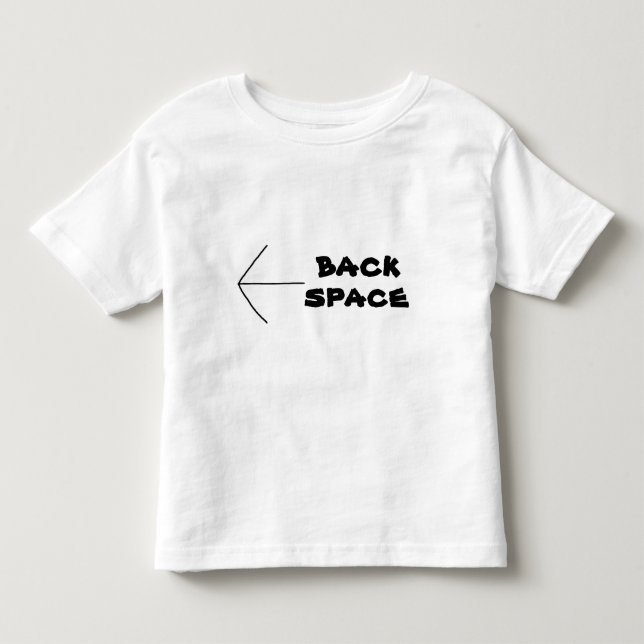 Divertido Web Lingo BACK SPACE Tee n Camisetas (Anverso)