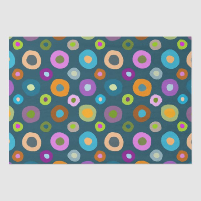 Divertido y alegre papel colorido en el tejido (Anverso)