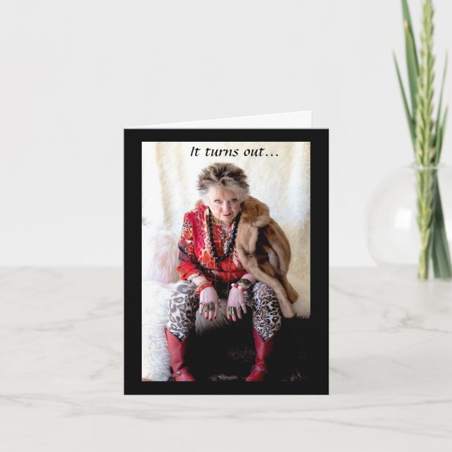 Divertido yo y una tarjeta de helado (Anverso)