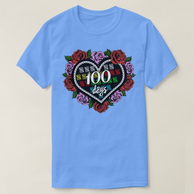 Divertidos 100 Días De Camisa Escolar (Diseño del anverso)
