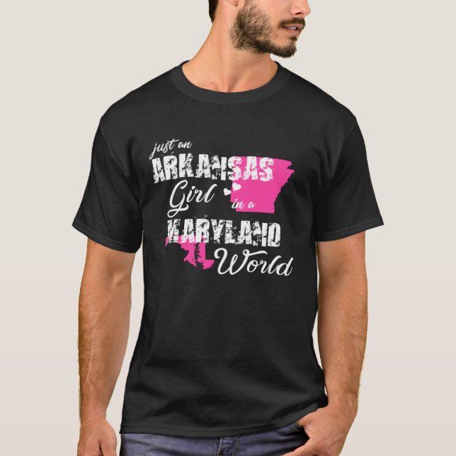 Divertidos Camisetas de Arkansas chica en Arkansas (Anverso)
