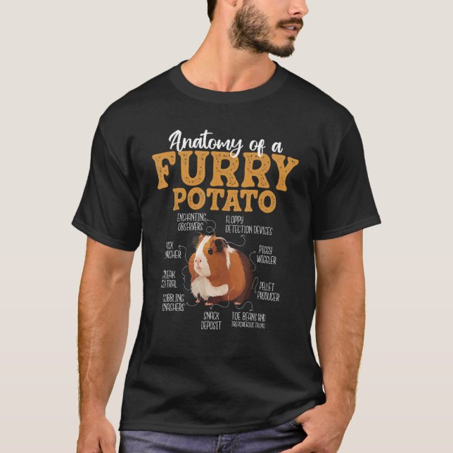 Divertidos Camisetas De Cerdo De Guinea - Anatomía (Anverso)