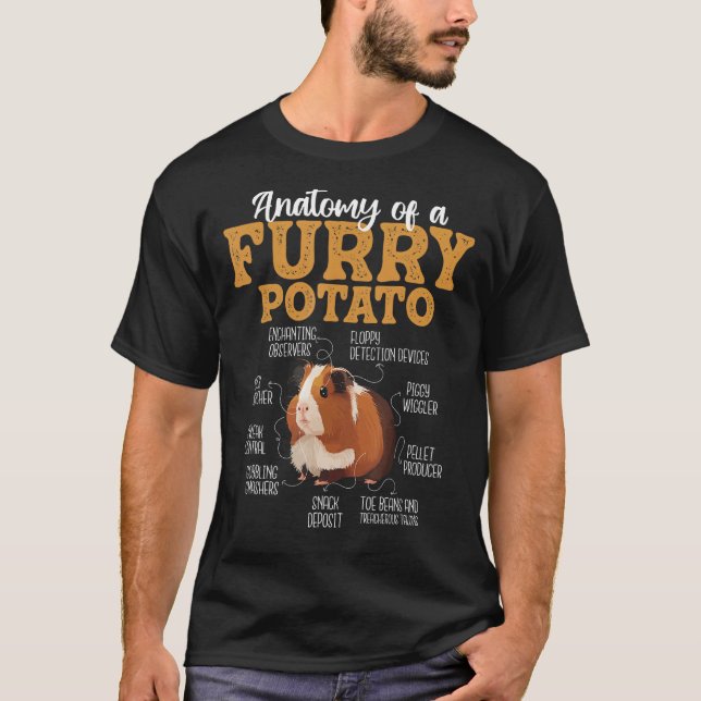 Divertidos Camisetas De Cerdo De Guinea - Anatomía (Anverso)