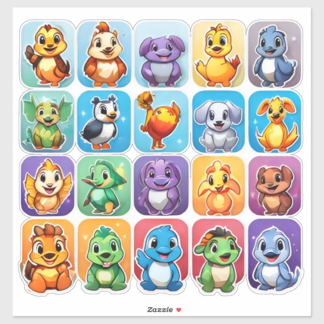 Divertidos grupos de personalizados pegatinas de a (Hoja)