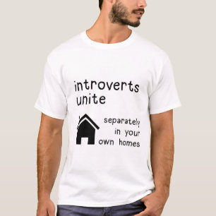 Divertidos introvertidos unen camiseta