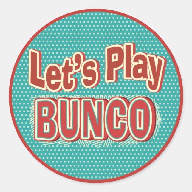 Divertidos juguemos a los Pegatinas de Bunco (Anverso)