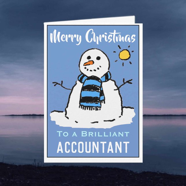 Divertidos Navidades de Snowman piden una tarjeta  (Subido por el creador)