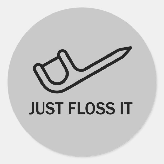 Divertidos Pegatinas de higienistas dentales (Anverso)