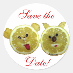 Divertidos Pegatinas de Sello para sobres Boda