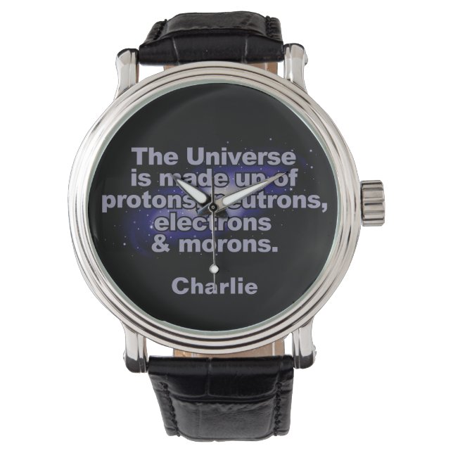 Divertidos "The Universe" los relojes de nombres p (Anverso)