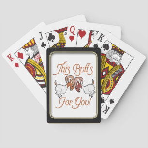 Divertidos traseros de cabra para ti jugando carta