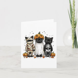Divertidos tres gatos de Halloween