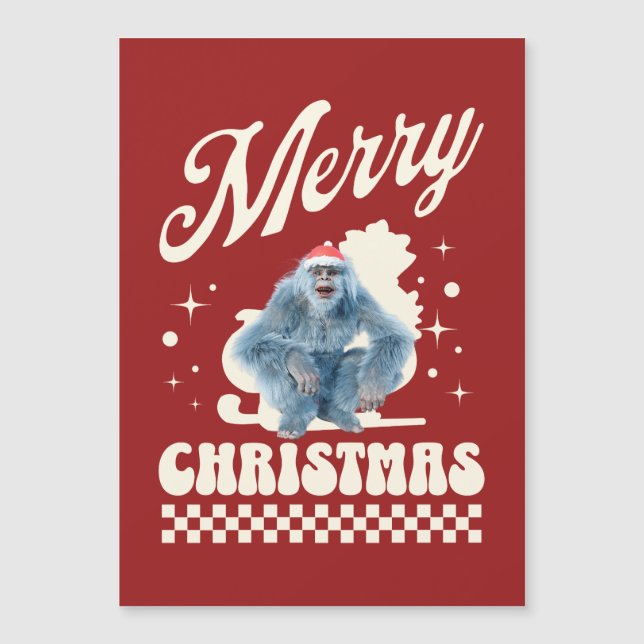 Diviértete con el Yeti de Navidad con Humor Festiv (Anverso)
