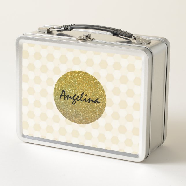 Diviértete con Glitter Dorado y Beige (Anverso)