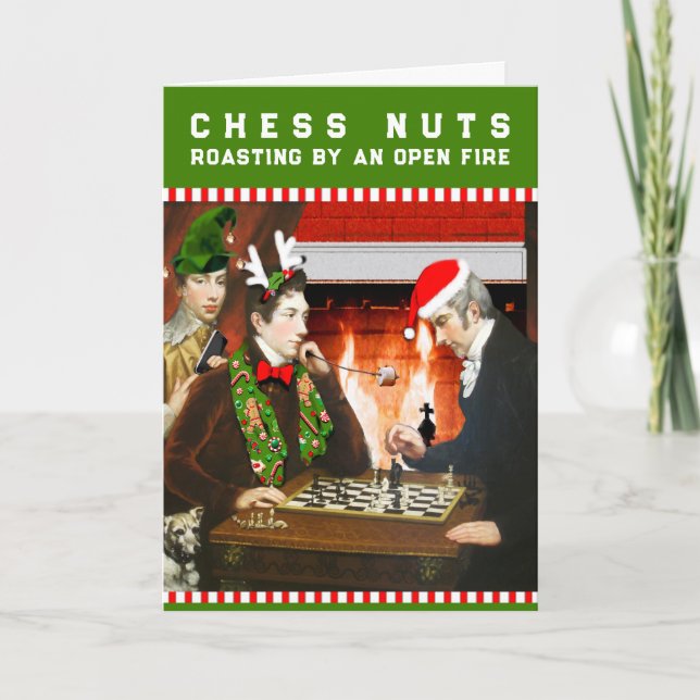 Diviértete con Navidad de Nueces de Ajedrez (Anverso)