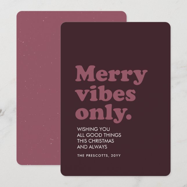 Diviértete con vibraciones alegres en Navidad con  (Anverso / Reverso)