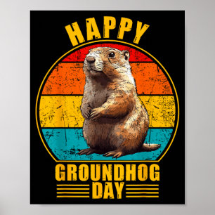 Diviértete Feliz Día de la Marmota 2025 Decoracion