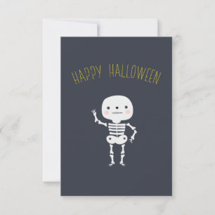 Diviértete "Feliz Halloween" Esqueleto Personaliza