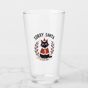 Diviértete Lo siento Santa He sido Feral Gato Negr