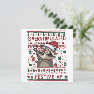 Diviértete Navidad Sobrestimulado y Festivo Af Map