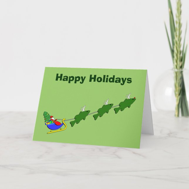 Diviértete Pescando Lubinas Navidad (Anverso)