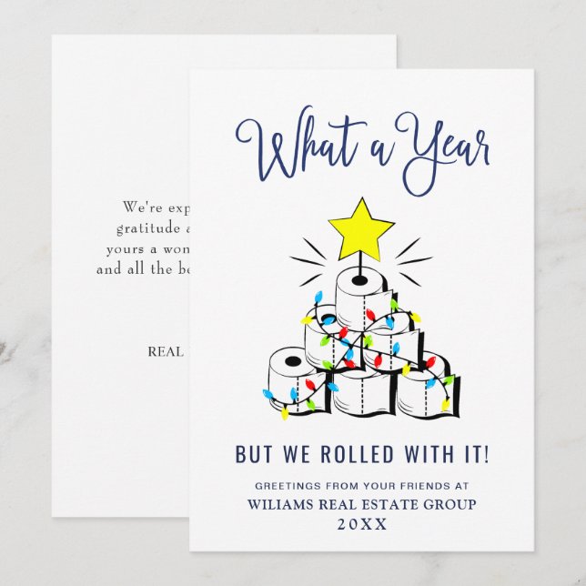 Diviértete Qué Año Navidad Corporativo (Anverso / Reverso)