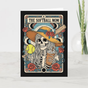 Diviértete Tarjeta del Tarot del Esqueleto de Mamá