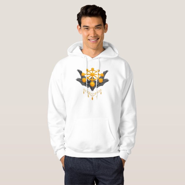 🐺Divina Bestia de la Rueda Sudadera con Capucha – (Anverso completo)