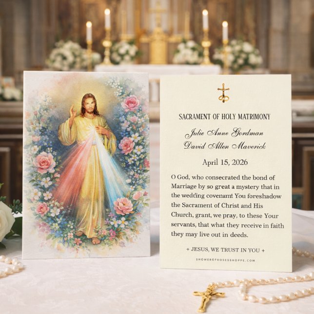 Divina Misericordia Jesús Elegante Oración de Boda (Subido por el creador)
