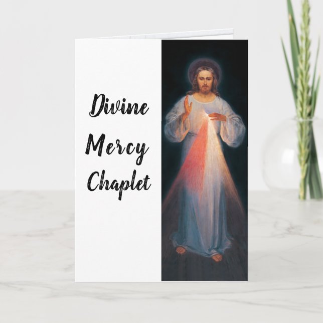 Divina tarjeta de felicitación plegada de Mercy Ch (Anverso)