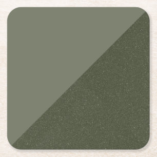 División Diagonal Verde Musgo - Posavasos de Papel