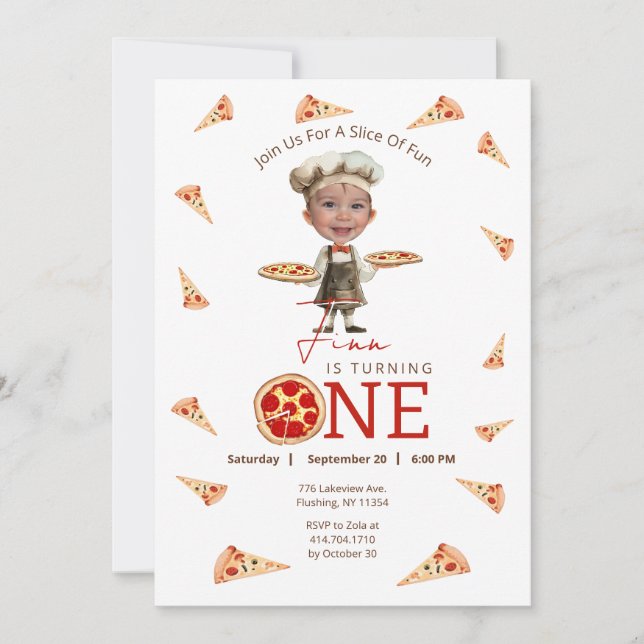 Divisiones De Divertida Invitación A La Foto De Pr (Anverso)