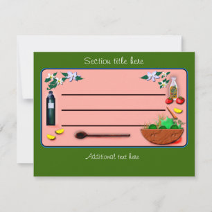 divisor de caja de receta de foodie