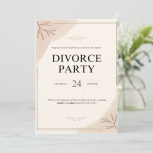Divorcio divertido y audaz invitación al partido