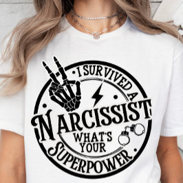 Divorcio gracioso, camiseta narcisista