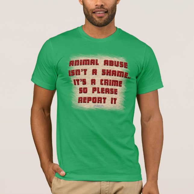 Divulgue la camiseta de los hombres animales del (Anverso)