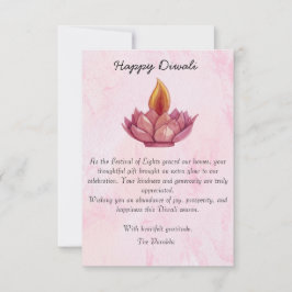 Diwali Tarjeta de agradecimiento