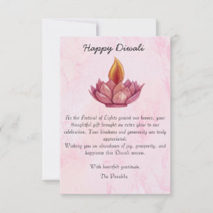Diwali Tarjeta de agradecimiento