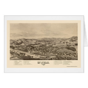 Dixfield, YO mapa panorámico - 1896