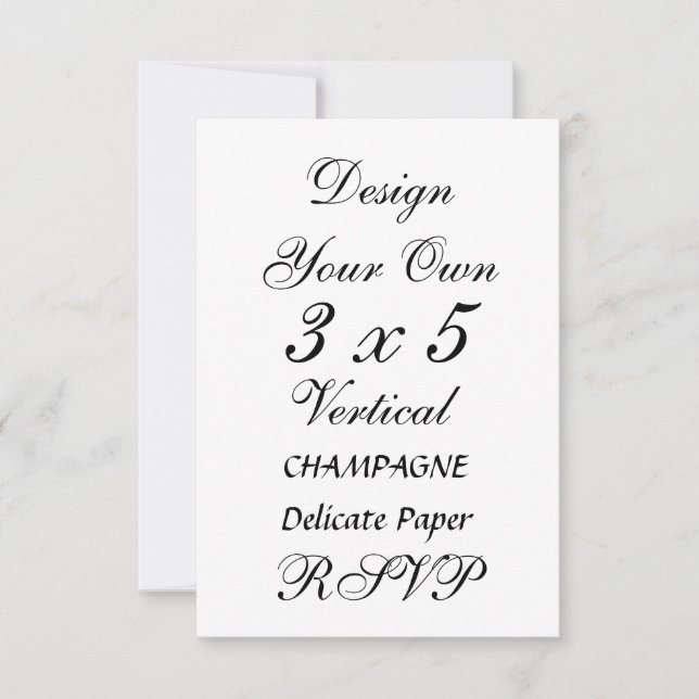 DIY 3 x 5 CHAMPAGNE Papel Delicado (Anverso)