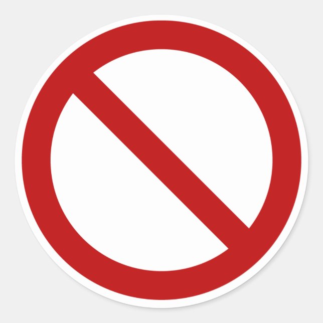 DIY "Ban" Pegatina (Anverso)