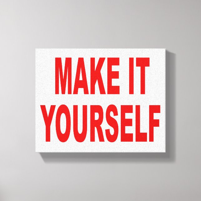 DIY Crea tu propia obra de arte de tela envuelta (Anverso)