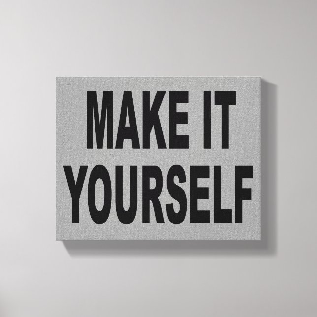 DIY Crea tu propia obra de arte de tela envuelta (Anverso)