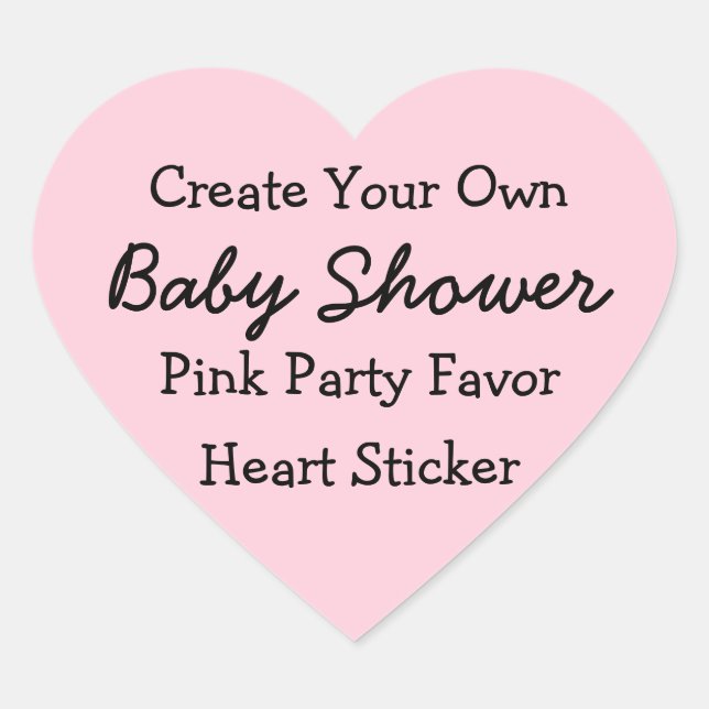 DIY Crea tu propio Pegatina Rosa Baby Shower Favor (Anverso)