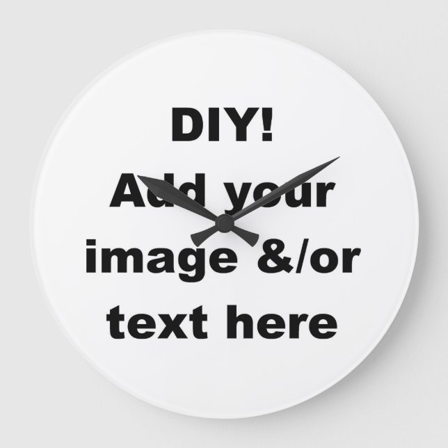 DIY Crea tu propio reloj de pared de decoración re (Anverso)