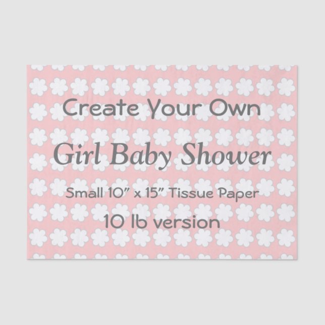 DIY crean su propio papel seda V07A de BABY SHOWER (Anverso)