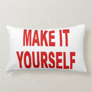 DIY crean sus los propios hicieron en la almohada